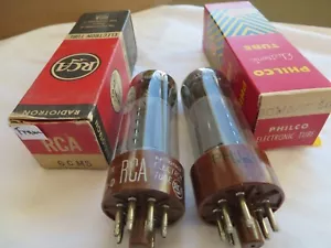 Radio tubes Two 6CM5 Philco made in Holland and RCA made in France NOS - Picture 1 of 3