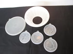 Vintage Tupperware Jel N Serve Jello Form Schüssel mit 4 Einsätzen 616-5 - Bild 1 von 4