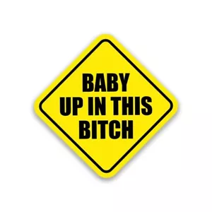 Baby an Bord Vinyl Aufkleber 4,5" breit - enthält zwei Aufkleber - Bild 1 von 1