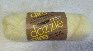 Hilo de bebé amarillo Caron Dazzle-Aire H2270 Aran 3 capas Creslan acrílico/nylon 1,5 oz - Imagen 1 de 6