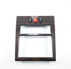 98-02 Mercedes W210 E320 E430 Front Center Console Hazard Switch Trim Assy Wood - Picture 1 of 7