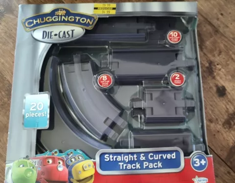 Chuggington Die-Cast Straight And Curved Track Pack 20 Pc NIP Cover