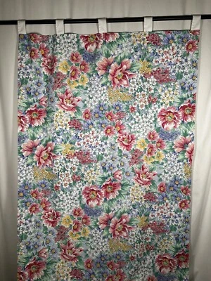 Liz at Home 复古窗帘面板内衬标签顶板花卉小屋农场 — 第 1/4 张图片