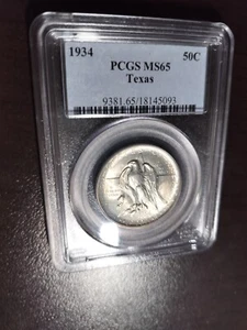 1934 Texas Centennial Half Dollar PCGS MS 65 - Picture 1 of 4
