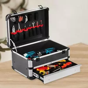 Portable Tool Box with Drawer Storage Box Household Protection Carrier Organizer - Picture 1 of 7
