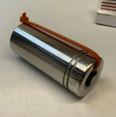 ARMSTRONG 12-332, 1in. 1/2 Drive 12pt Deep SAE Socket, USA  Orange - Image 1 of 4