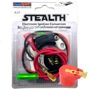 Electronic Ignition Kit for Lucas 45D4 43D MG MGB Mini Austin Reliant & Rotor. - Picture 1 of 7