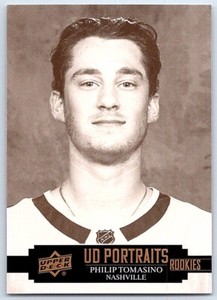 2021-22 Upper Deck UD Portraits Philip Tomasino Rookie Nashville Predators #P-78
