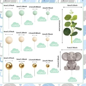 Miniature Balloon Cake Toppers Kits with Elephants for Weddings and Birthdays - Picture 1 of 10