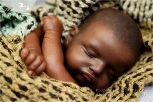 Studio-Puppe Baby JUNGE Reborn Rosalie von Olga Auer 18 Zoll - Bild 1 von 24