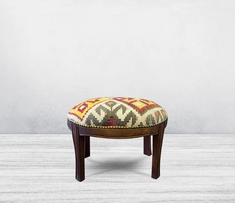 Kilim Covered Bench,Decorative Bench, Ottoman Bench, Footstool,Stool,Furniture Cover