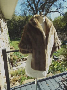 Estola de visón de piel sintética de colección envoltura tela Regina Glenara de Glenoit - Imagen 1 de 7