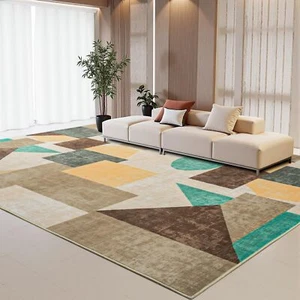 New-Area Rug,Washable Area Rug for Living Room,Ombre Low Pile Rug,Non-Slip Non-S - Picture 1 of 6