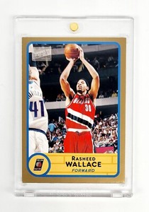 GOLD PARALLEL THICK SP 2003-04 Topps Bazooka Basketball #30 Rasheed Wallace MINT