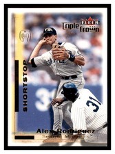 2001 Fleer Triple Crown #94 ALEX RODRIGUEZ Seattle Mariners