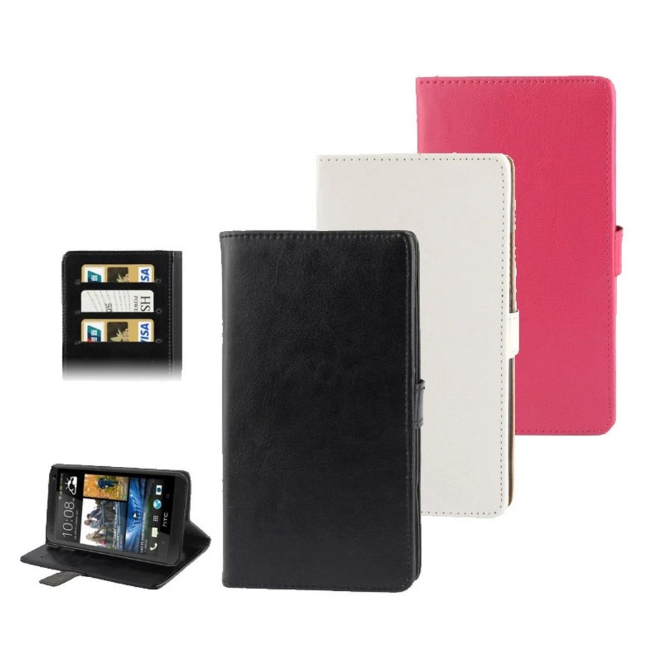 HTC One Max Borsa Protettiva Custodia per Cellulare Case Cover Wallet - Immagine 1 di 1