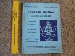 EJ SCOUT BSA 1955 8° MONDO JAMBOREE GIORNALE EDIZIONE SOUVENIR LIBRO CANADA WJ!!! - Foto 1 di 10