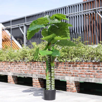 160cm Large Realistic Artificial Palm Tree in Pot Plant Fake Garden Home Outdoor - Image 1 of 4