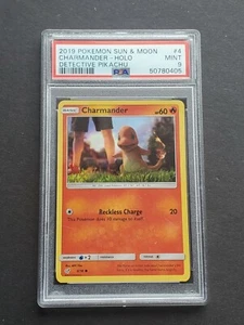 Pokemon PSA 9 CHARMANDER 4/18 - 2019 DETECTIVE PIKACHU HOLO PROMO - (MINT) - Picture 1 of 2