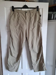 ROHAN Beige "Uplanders" Trousers Size L 28" Inside Leg - Picture 1 of 5