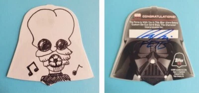 2009 Topps Bith Cantina Band Sketch Karte Kunst Gestanzt Star Wars Von Fett's - Bild 1 von 3