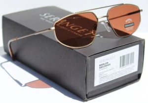 SERENGETI Marlon Sunglasses Brushed Bronze/Drivers SS539005 Italy NEW - Picture 1 of 9