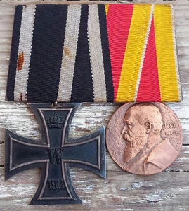 Pinza de condecoración Baden Cruz de Hierro condecoración distinción original excelente - Imagen 1 de 6