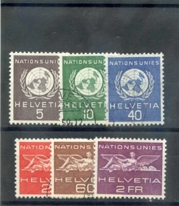 SUIZA Sc 7O21-5 (MI D23-7)*/o F-VF USADO O LH, 1955 JUEGO DE OFICINA EUROPEA $32 - Imagen 1 de 1