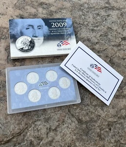 2009 S Proof Quarter Set DC & Territories 6 Coins Box + COA Territory U.S. Mint - Picture 1 of 5
