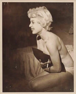 Vintage Burlesque Nude Pin Up Model 1950s  8x10 Photo Sandra - Picture 1 of 2
