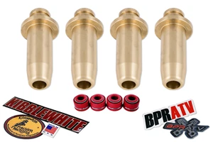 Honda TRX250X FourTrax 250 Kibblewhite Intake Exhaust Valve Guides Set RED Seals - Picture 1 of 24