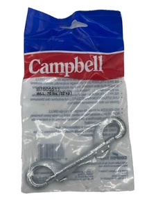 B7605511 Campbell 4-1/8"" a presión de perno doble extremo 162 zinc pltd maleable WLL70LB - Imagen 1 de 4