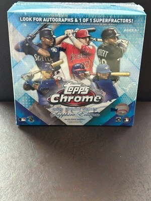 2020 Topps Chrome Update Sapphire Edition Baseball Factory Sealed Hobby Box - Image 1 of 4