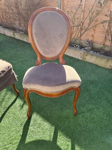 Set of 4 Vintage French Louis Philippe Style Dining Chairs - Picture 1 of 5