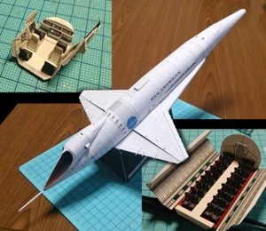 Película 2001: Una Odisea del Espacio The Orion III Plan Espacial Hágalo usted mismo Artesanía KIT MODELO DE PAPEL - Imagen 1 de 8