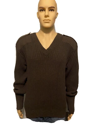 Suéter Fechheimer Grande Estilo Tejido Militar Manga Larga Mezcla Lana D Foto 1 de 4