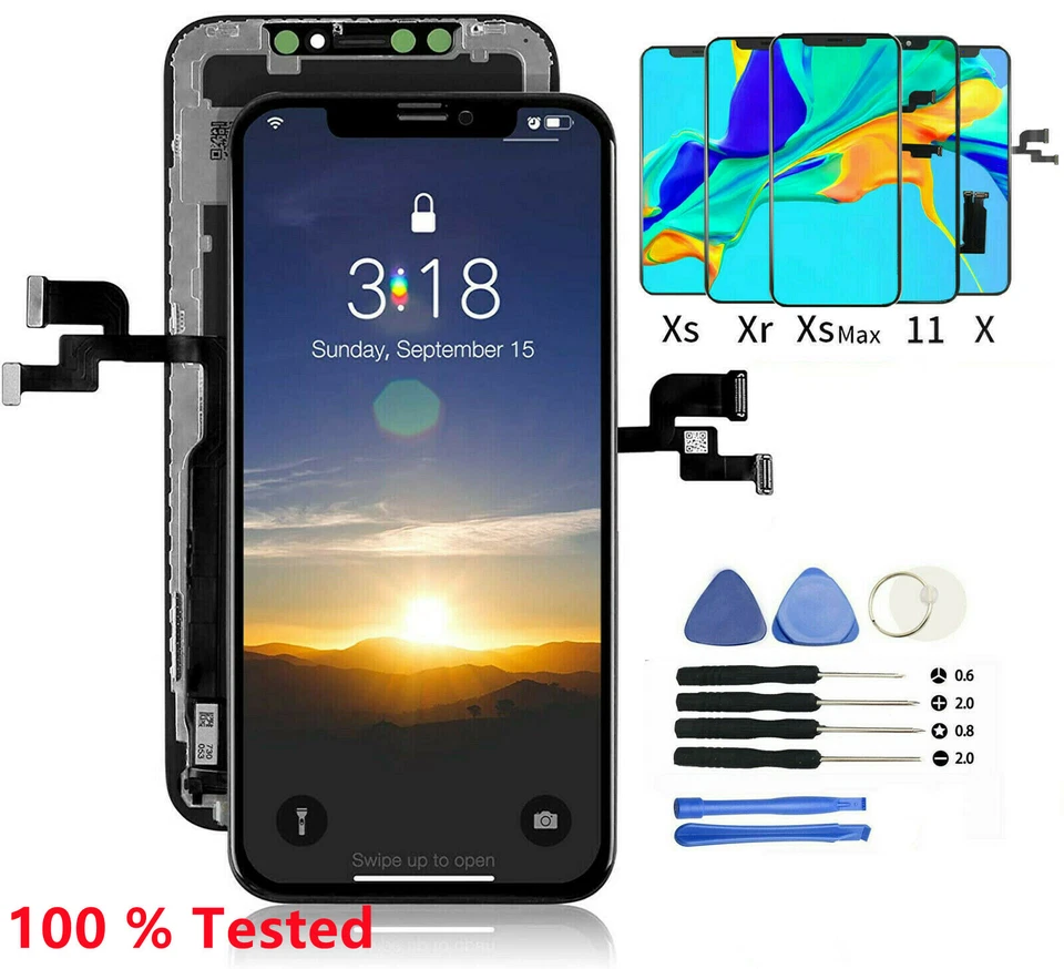 For iPhone X Max 11 12 13 14 15 16 OLED LCD Display Touch Screen Replacement Lot - Image 1 of 1