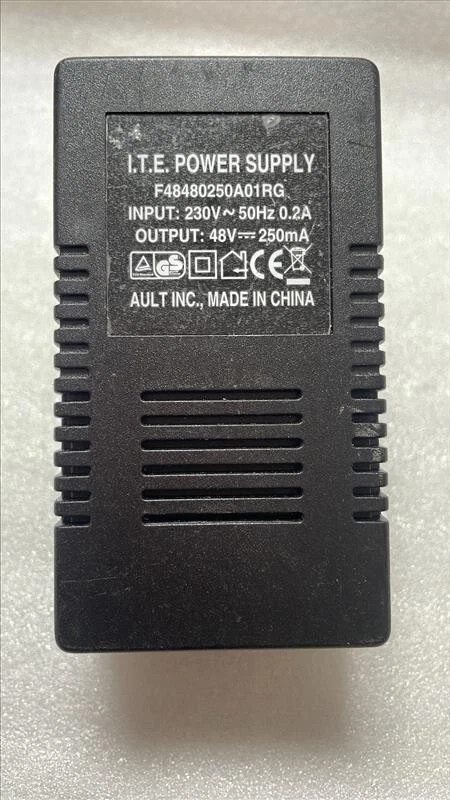 I.T.E. F48480250A01RG Netzteil 48 V 250 mA 12 W & Netzkabel - Bild 1 von 3
