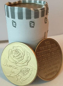 Lote a Granel de 25 Rosas Mujeres en Recuperación Serenidad Oración Medallones Chips Sobriedad - Imagen 1 de 5