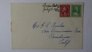 1932 Bodie CA Manuscript Mono County Provisional Cancel used After Fire Cover - Picture 1 of 2