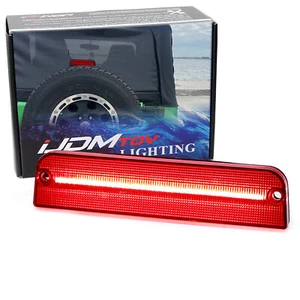 Dark Red Lens Full LED Behind Spare 3rd Brake Light For Jeep 1997-06 Wrangler TJ - Picture 1 of 8