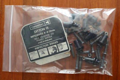 Celestion Ditton 15 Speaker Parts, Odds and Ends, Screws and Label (See Pics) - Image 1 of 2
