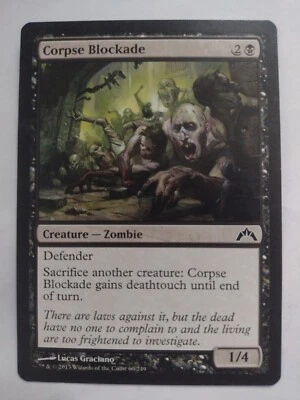 MTG Magic The Gathering Card Corpse Blockade Creature Zombie Black Gatecrash - Image 1 of 2