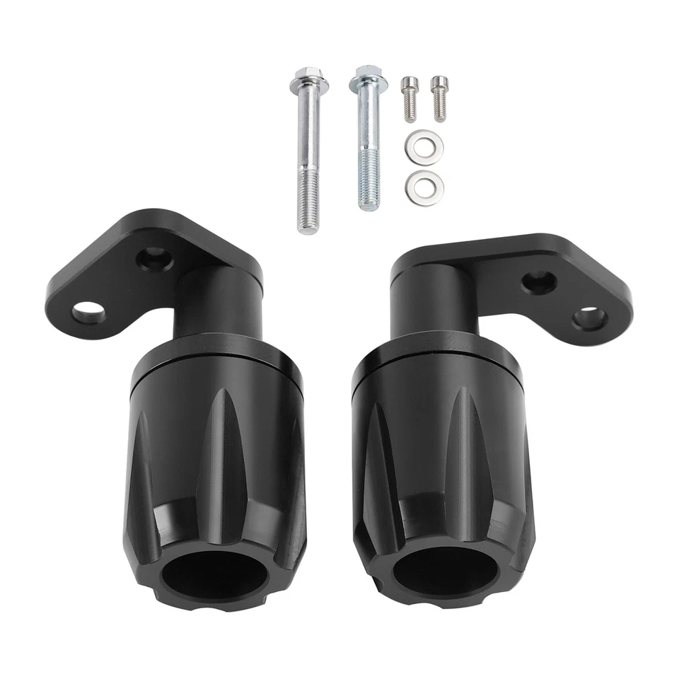 🏍️Crash Bobbin Protector Slider Aluminum Black For Kawasaki Zx-6R Zx 6R 24-2025 — 第 1/4 张图片