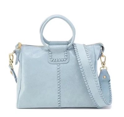 Hobo International New With Tags/ Bag Sheila Sky Blue Medium Satchel Leather - Image 1 of 4