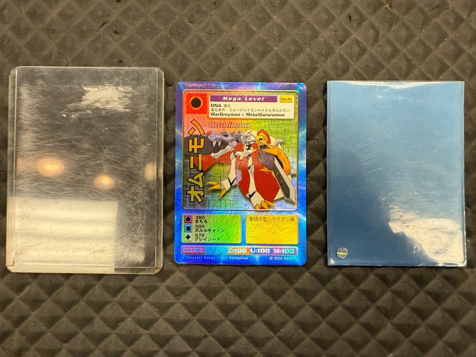 Omnimon OM-01 HOLO FOIL DIGIMON CARD TCG CCG 2000 Bandai - Image 1 of 4