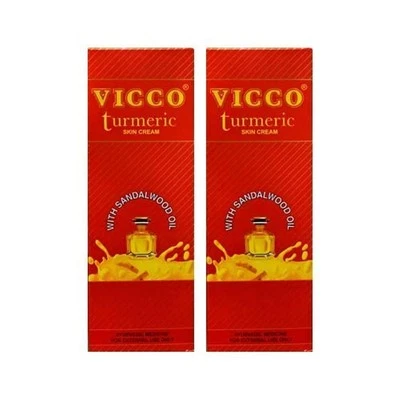 Vicco Turmeric Skin Cream with Sandalwood Oil -70g X 2 Pack - Image 1 of 4
