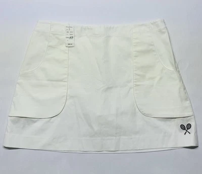 Белая юбка-шорты Brooks Brothers размер 14 теннис пиклбол гольф загородная клюшка - Изображение 1 из 4