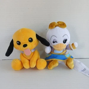Walt Disney World 50th Anniversary Daisy Duck Wishables Plush Toy & Pluto Dog - Picture 1 of 2