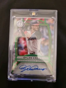 2025 TOPPS TRIBUTE DYLAN CREWS RC AUTO SP GREEN REF 93 /99 WASHINGTON NATIONALS - Picture 1 of 2